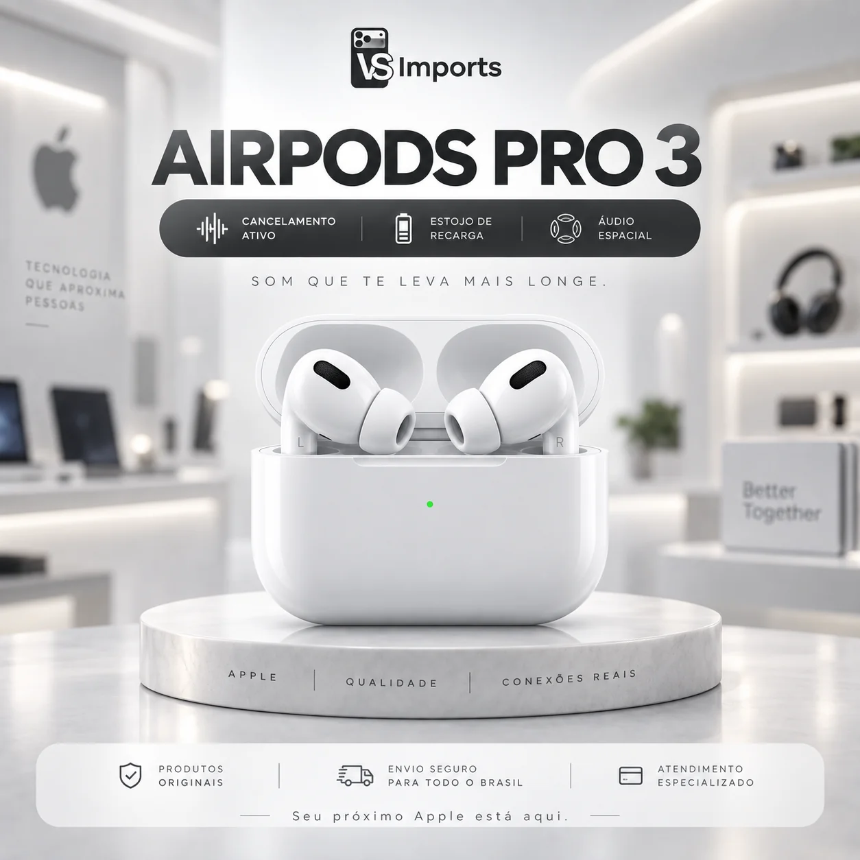 AirPods Pro 3 na VS Imports