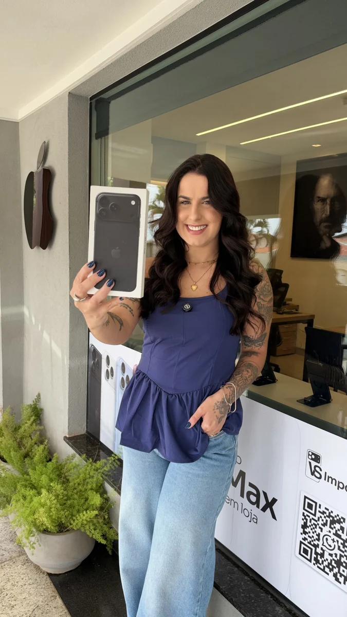 Cliente da VS Imports com sua compra — registro real enviado pela loja