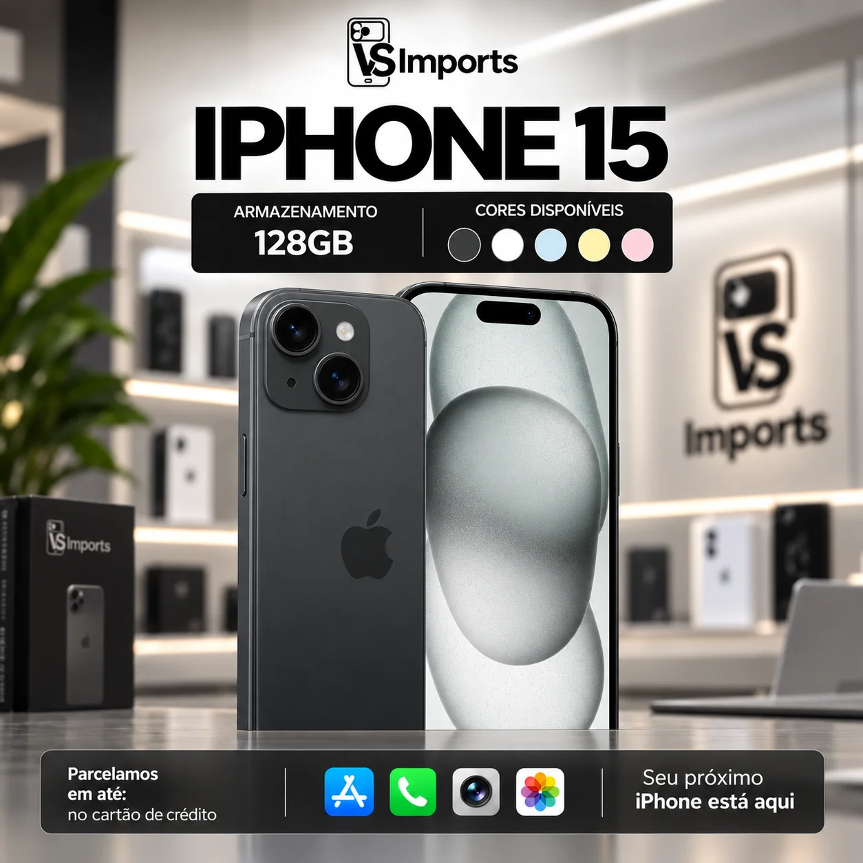 iPhone 15 128 GB na VS Imports