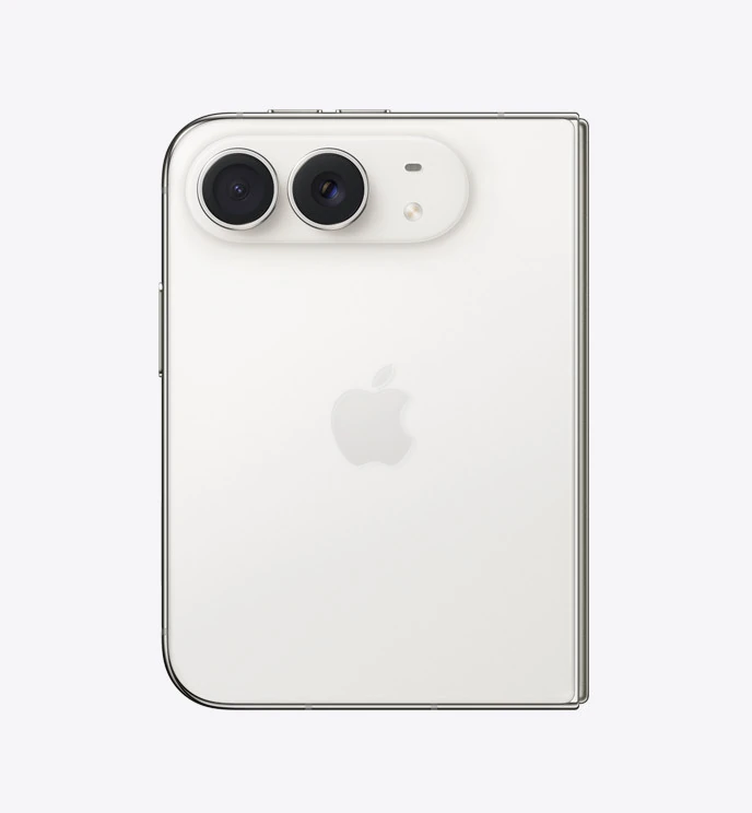 iPhone Duo fechado visto pela parte traseira